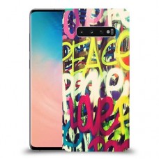 אהבת שלום כיסוי מגן קשיח מעוצב ל Samsung Galaxy S10 יחידה אחת סקרין מובייל