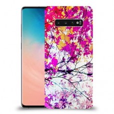 סתיו סגול כיסוי מגן קשיח מעוצב ל Samsung Galaxy S10 יחידה אחת סקרין מובייל
