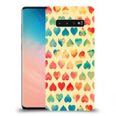 לבבות קשת כיסוי מגן קשיח מעוצב ל Samsung Galaxy S10 יחידה אחת סקרין מובייל