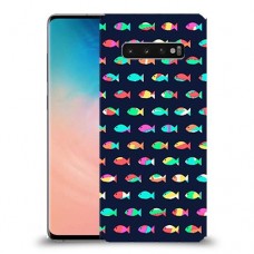 קשת בדגים כיסוי מגן קשיח מעוצב ל Samsung Galaxy S10 יחידה אחת סקרין מובייל