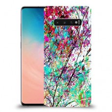 באביב בסגול כיסוי מגן קשיח מעוצב ל Samsung Galaxy S10 יחידה אחת סקרין מובייל