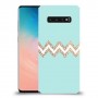פסים בירוק כיסוי מגן קשיח מעוצב ל Samsung Galaxy S10 יחידה אחת סקרין מובייל