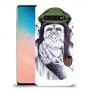 חשיבה קוף כיסוי מגן קשיח מעוצב ל Samsung Galaxy S10 יחידה אחת סקרין מובייל