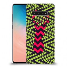 עניבה על גרין כיסוי מגן קשיח מעוצב ל Samsung Galaxy S10 יחידה אחת סקרין מובייל