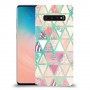 משולשים כיסוי מגן קשיח מעוצב ל Samsung Galaxy S10 יחידה אחת סקרין מובייל