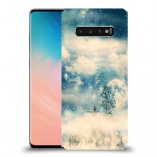 יופי חורף כיסוי מגן קשיח מעוצב ל Samsung Galaxy S10 יחידה אחת סקרין מובייל