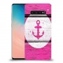 עוגן ורוד מעץ כיסוי מגן קשיח מעוצב ל Samsung Galaxy S10 יחידה אחת סקרין מובייל
