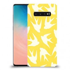 צהוב ציפור החיים כיסוי מגן קשיח מעוצב ל Samsung Galaxy S10 יחידה אחת סקרין מובייל