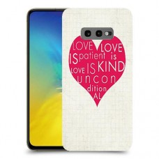 אהבה היא אדיבה כיסוי מגן קשיח מעוצב ל Samsung Galaxy S10e יחידה אחת סקרין מובייל