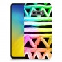 ניאון גיאומטריה כיסוי מגן קשיח מעוצב ל Samsung Galaxy S10e יחידה אחת סקרין מובייל