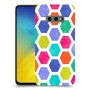 ניאון חלת דבש כיסוי מגן קשיח מעוצב ל Samsung Galaxy S10e יחידה אחת סקרין מובייל