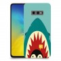 פינגווין בכריש כיסוי מגן קשיח מעוצב ל Samsung Galaxy S10e יחידה אחת סקרין מובייל