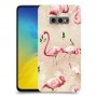 פלמינגו ורוד כיסוי מגן קשיח מעוצב ל Samsung Galaxy S10e יחידה אחת סקרין מובייל