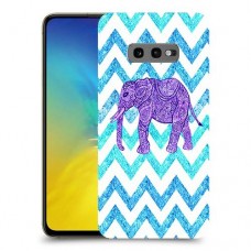 אלפנט סגול כיסוי מגן קשיח מעוצב ל Samsung Galaxy S10e יחידה אחת סקרין מובייל