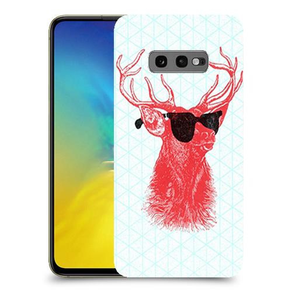 אדג אדום במשקפיים כיסוי מגן קשיח מעוצב ל Samsung Galaxy S10e יחידה אחת סקרין מובייל