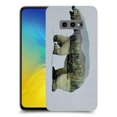 דוב לבן כיסוי מגן קשיח מעוצב ל Samsung Galaxy S10e יחידה אחת סקרין מובייל