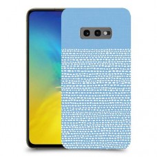 נקודות לבנות בכחול כיסוי מגן קשיח מעוצב ל Samsung Galaxy S10e יחידה אחת סקרין מובייל