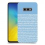 נקודות לבנות בכחול כיסוי מגן קשיח מעוצב ל Samsung Galaxy S10e יחידה אחת סקרין מובייל