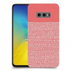 נקודות לבנות בורוד כיסוי מגן קשיח מעוצב ל Samsung Galaxy S10e יחידה אחת סקרין מובייל