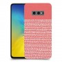 נקודות לבנות בורוד כיסוי מגן קשיח מעוצב ל Samsung Galaxy S10e יחידה אחת סקרין מובייל