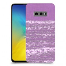 נקודות לבנות בסגול כיסוי מגן קשיח מעוצב ל Samsung Galaxy S10e יחידה אחת סקרין מובייל