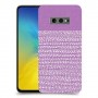 נקודות לבנות בסגול כיסוי מגן קשיח מעוצב ל Samsung Galaxy S10e יחידה אחת סקרין מובייל