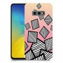זאברה ריבועים כיסוי מגן קשיח מעוצב ל Samsung Galaxy S10e יחידה אחת סקרין מובייל