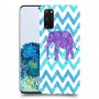 אלפנט סגול כיסוי מגן קשיח מעוצב ל Samsung Galaxy S20 5G יחידה אחת סקרין מובייל