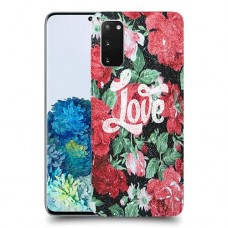 רוז אהבה כיסוי מגן קשיח מעוצב ל Samsung Galaxy S20 5G יחידה אחת סקרין מובייל