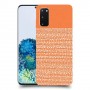 נקודות לבנות בכתום כיסוי מגן קשיח מעוצב ל Samsung Galaxy S20 5G יחידה אחת סקרין מובייל
