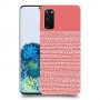 נקודות לבנות בורוד כיסוי מגן קשיח מעוצב ל Samsung Galaxy S20 5G יחידה אחת סקרין מובייל