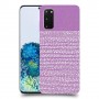 נקודות לבנות בסגול כיסוי מגן קשיח מעוצב ל Samsung Galaxy S20 5G יחידה אחת סקרין מובייל