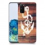 עוגן מעץ כיסוי מגן קשיח מעוצב ל Samsung Galaxy S20 5G יחידה אחת סקרין מובייל