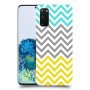 שורות צהובות-ירוקות כיסוי מגן קשיח מעוצב ל Samsung Galaxy S20 5G יחידה אחת סקרין מובייל