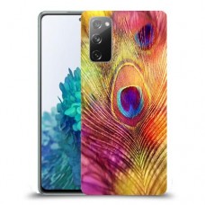 נוצת טווס כיסוי מגן קשיח מעוצב ל Samsung Galaxy S20 FE 5G יחידה אחת סקרין מובייל
