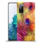 נוצת טווס כיסוי מגן קשיח מעוצב ל Samsung Galaxy S20 FE 5G יחידה אחת סקרין מובייל