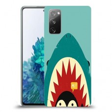 פינגווין בכריש כיסוי מגן קשיח מעוצב ל Samsung Galaxy S20 FE 5G יחידה אחת סקרין מובייל
