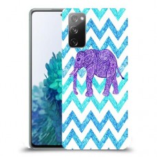 אלפנט סגול כיסוי מגן קשיח מעוצב ל Samsung Galaxy S20 FE 5G יחידה אחת סקרין מובייל