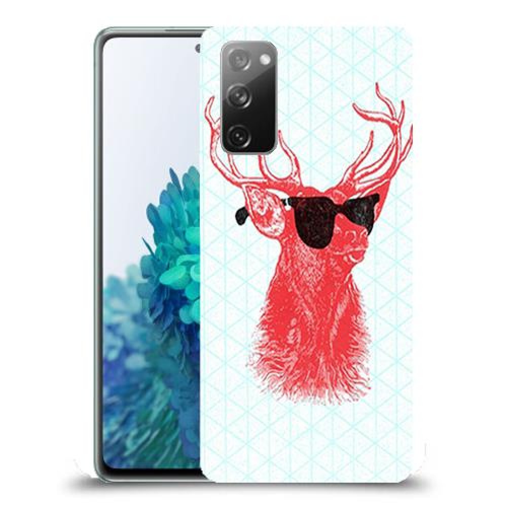 אדג אדום במשקפיים כיסוי מגן קשיח מעוצב ל Samsung Galaxy S20 FE 5G יחידה אחת סקרין מובייל