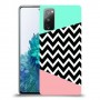 פסים במנטה ורוד כיסוי מגן קשיח מעוצב ל Samsung Galaxy S20 FE 5G יחידה אחת סקרין מובייל