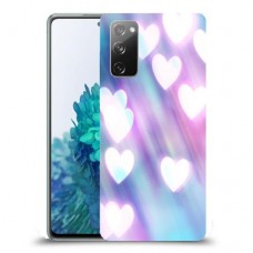 לבבות מעורפלים בכחול כיסוי מגן קשיח מעוצב ל Samsung Galaxy S20 FE 5G יחידה אחת סקרין מובייל
