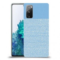 נקודות לבנות בכחול כיסוי מגן קשיח מעוצב ל Samsung Galaxy S20 FE 5G יחידה אחת סקרין מובייל