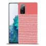 נקודות לבנות בורוד כיסוי מגן קשיח מעוצב ל Samsung Galaxy S20 FE 5G יחידה אחת סקרין מובייל