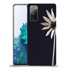 פרח לבן כיסוי מגן קשיח מעוצב ל Samsung Galaxy S20 FE 5G יחידה אחת סקרין מובייל