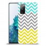 שורות צהובות-ירוקות כיסוי מגן קשיח מעוצב ל Samsung Galaxy S20 FE 5G יחידה אחת סקרין מובייל
