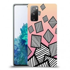 זאברה ריבועים כיסוי מגן קשיח מעוצב ל Samsung Galaxy S20 FE 5G יחידה אחת סקרין מובייל