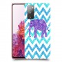 אלפנט סגול כיסוי מגן קשיח מעוצב ל Samsung Galaxy S20 FE יחידה אחת סקרין מובייל