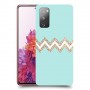 פסים בירוק כיסוי מגן קשיח מעוצב ל Samsung Galaxy S20 FE יחידה אחת סקרין מובייל