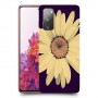 חמניות בשחור כיסוי מגן קשיח מעוצב ל Samsung Galaxy S20 FE יחידה אחת סקרין מובייל