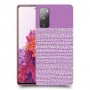נקודות לבנות בסגול כיסוי מגן קשיח מעוצב ל Samsung Galaxy S20 FE יחידה אחת סקרין מובייל